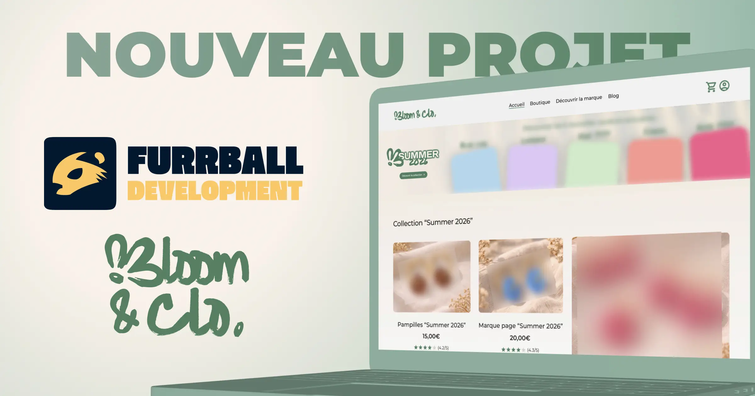 Bloom & Clo revient chez Furrball : de l'appli au site vitrine